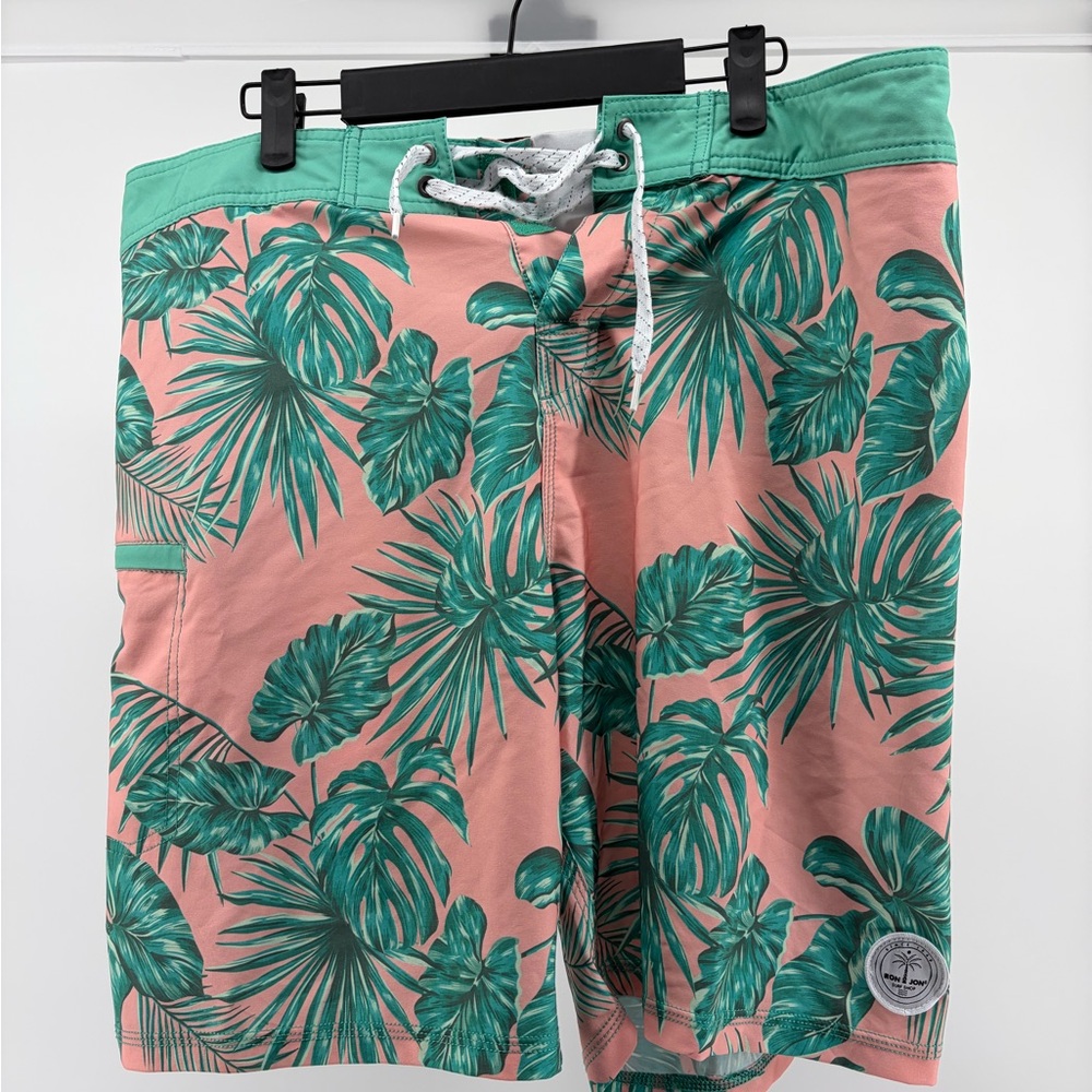 Ron Jon Surf Surf Shop Board Shorts Mens‎ 36 Swim Floral Hawaiin Beach
